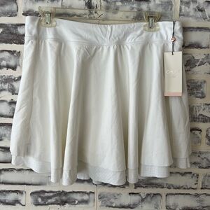 CALIA by Carrie Underwood White/off-white hi-rise Tennis Golf Skort NWT